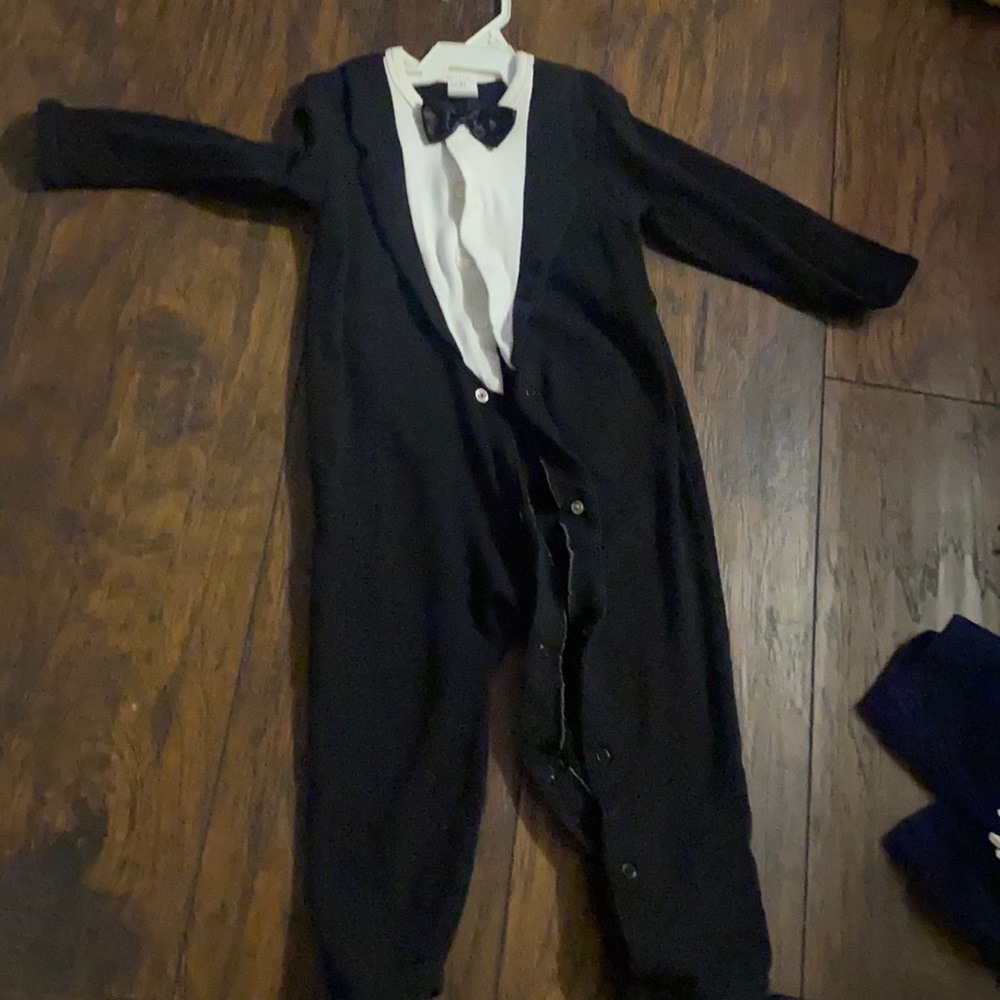 H&M tux onesie